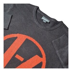 Twenty One Pilots Mens Medium Graphic Sweater Black Red Band Logo Crewneck Knit